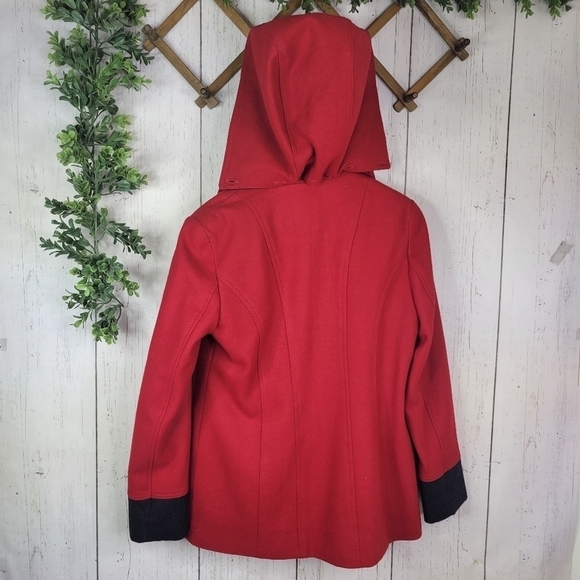 NAUTICA red Wool boend peacoat medium - Picture 5 of 10
